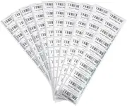 Create idea 100pcs Transfer Tamper-Proof Security Void Stickers Evident Security Guarantee Void Labels with a Barcode 25 x 50mm/1x2inch, Silver