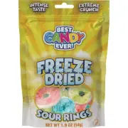 Best Candy Ever Freeze Dried Sour Rings 2604A Pack of 12 Best Candy Ever 2604A