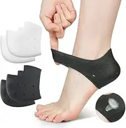 Wonderwin Gel Heel Cups,Breathable Heel Protectors for Cracked Heels, Heel Spurs, Plantar Fasciitis,Medical-Grade Heel Cups for Men & Women's Heel Pain Relief
