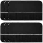 Anti Tarnish Silver Storage Bags 6Pcs Silver Protector Cloth Felt Flatware Organizer Black
