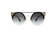 Bvlgari Sunglasses BV6088 2018/8G Black Pale Gold Grey Gradient
