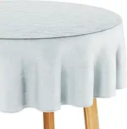 Oval Tablecloth 120 x 160 cm, Silver, Washable, Indoor and Outdoor Use, Amalu Plant