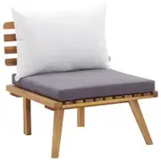 Garden Chair with Cushions Solid Acacia Wood