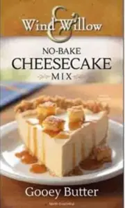 Wind & Willow Gooey Butter No Bake Cheesecake Mix