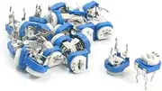 20Pcs (Potentiometer) 20K Ohm Horizontal Pot Variable Potentiometer (46ry301qf516) Trimmer Resistors