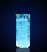Double DNA Helix Sky Blue Aquamarine Crystal , Terminated Aquamarine Crystal.