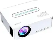 X1 T972 4K Smart Projector Quad Core 5G WiFi LED 8K Video Full HD 1080P Home Theater Projector 4K Projectors(White,US Plug)