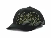 Hurley Black and Lime Boys Flex fit Hat Cap Lid one size fits most