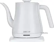 Electric Kettle, Stainless Steel Electric Kettle, Long Mouth Teapot, Fashion Travel Kettle, Electric Kettle, White, Especially Practical and Easy To Use FANDIAO