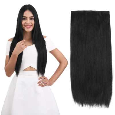 Clips Rectos De 24” En Extensiones Cabello Clips En Postizos HE008 Extensiones