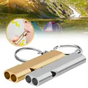 2 Pcs 120db Loud Emergency Survival SOS Whistle Camping Hiking Keychain Hot Z3