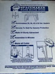 Spacemaker 22 Inch Water Heater Stand, Up to 50 Gallons, Unassembled, Brand New