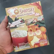 Shinsei Konjac Rice Porang Shirataki Low Calories and Sugar - 1 Box (6 Sachets)