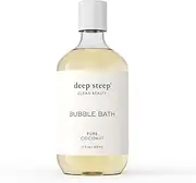 Deep Steep Bubble Bath 17oz (Pack of 1) (17 Fl Oz (Pack of 1), Pure Coconut)