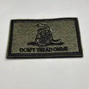 Iron Sew On Patch - Don’t Tread On Me H&L Back BgA