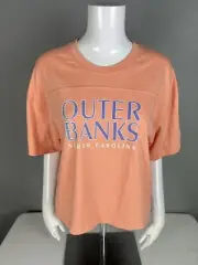 CHAMPION Women’s T Shirt Size Medium ( Outer Banks NC. ) Orange NWT