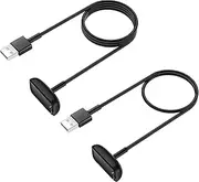 [2-Pack] Charger Cable for Fitbit Charge 6/Charge 5/Luxe, Replacement Charger for Fitbit Charge 6/Charge 5/Luxe (3.3 ft/1.6 ft)