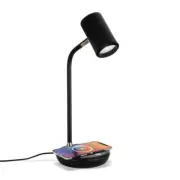 Brightech Desk Lamp 16.5" x 6" w/ Wireless Charging Pad Adjustable Head Black