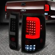 [LED C-TUBE BAR]FOR 04-08 FORD F150 LOBO TAIL LIGHT REAR BRAKE LAMPS SET TINTED (for: Ford)