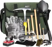 15 Pcs Geology Rock Pick Hammer Kit Mining Prospecting Equipment Tools New