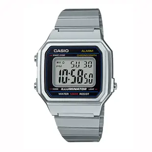 【WANgT】CASIO 卡西歐 經典復古中性不銹鋼電子錶B650WD-1ADF