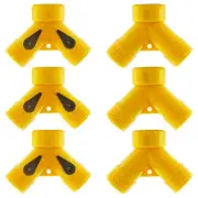 6 Pcs 2 Way Hose Adapter Y Valve Garden Hose Connector Non Rust Spigot Faucet...