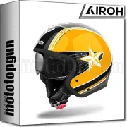AIROH HELMET JET MOTORBIKE J1C31 J 110 COMMAND YELLOW GLOSS SZ. S
