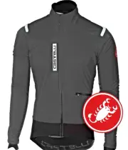 NEW Castelli Alpha RoS Gore Windstopper Cycling Jacket Black Large SAVE $150