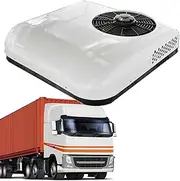 RV Air Conditioner All-in-One RV Rooftop Air Conditioner,12V/24V DC Air RV Conditioner,for Truck RV Boat Automotive Camper Travel Trailer,White-12V