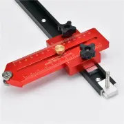 FONSON 140mm Extended Woodworking Thin Guide Jig Table Saw Fast Cutting Limit Fence Workbench T Track Guide