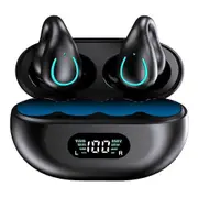 YYK-Q71 Bone Conduction Bluetooth Earphones Clip-on Noise Reduction Sports Wireless Headsets (CE Cer Black Style A