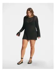[Decjuba] Coco Crochet Tunic in Black