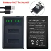 LCD DUAL Battery Charger For Sony ZV-1 Cyber-shot DSC-HX350 HX95 1400-0041 NPBX1