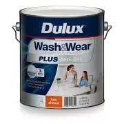 Dulux WASH&WEAR PLUS ANTI-BAC/MOULD PAINT Low Sheen VIVID WHITE 4L Aust Brand