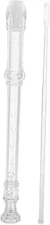 Abaodam 1 Set Transparent Soprano Recorder for Beginner Instrument for Classroom and Home Practice Encourages Musical Skills and Interests Plaything for Young Learners
