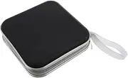 LIFKICH Capacity CD Zipper Case DVD Storage Bag with Handle Lightweight CD Disc Storage Holder for Media Organization and Travel Material