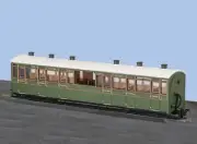 GR-451A Peco OO9 Gauge L&B Centre Observation Coach SR No.2466