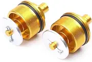 for HON&DA CB400 for SuperFour CB-1 CB400 NSR250 CBR400 NC23 NC29 Motorcycle Adjustable Front Shock Absorber Screws Preload Fork Bolts(Gold)