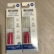 Well & Good Cover Up Sharp Claws Cat Nail Caps 40 pcs - Medium Set 2