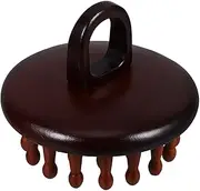 FOMIYES Wooden Scalp Massager Comb Wide Tooth Hair Comb for Head Massage and Scalp Stimulation Ergonomic Design for Comfortable Hair Care and Relaxation