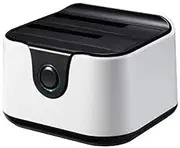 Dual HDD Dock Station, Ne/Bl Compatible, Ideal for Fast Storage and Backup.
