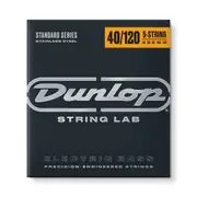 Jim Dunlop DBS40120 5-String Bass Guitar String Set 40-120 Stainless Steel Long Scale