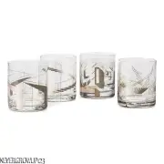 SET/4 DWELL MAGAZINE~TARGET MODERN METALLIC COCKTAIL GLASSES~COPPER~GLASSWARE~NE