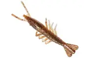 ZMan 4" Scented ShrimpZ Soft Plastic Fishing Lure #Rootbeer Gold