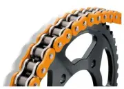 BikeMaster 520 BMXR Series Sealed Chain Orange 120 Link (197456)