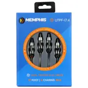 Memphis Audio UTPF-17.4 17.4 ft. 4-Channel RCA Interconnect Cable Car Audio NEW
