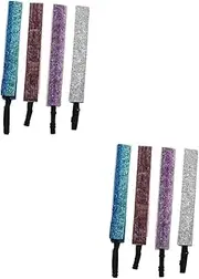 [Kisangel] 2sets Elastic Kids Headband Kids Hair Accessories Sport Headband Girls Running Hairbands 4pcs*2