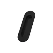 Scope Oval Flush Pull Concealed Fix 120x40mm Black FP21BK.B