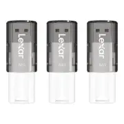 Lexar LJDS6064GB3N Jumpdrive S60 Usb 2.0 Flash Drive, 64 Gb, Gray/white, 3/pack