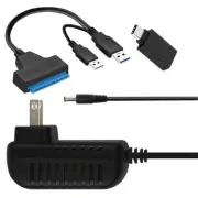 USB 3.0 to 2.5"/3.5" SATA Universal Hard Drive & Type C USB 3.0 Adapter + Cable